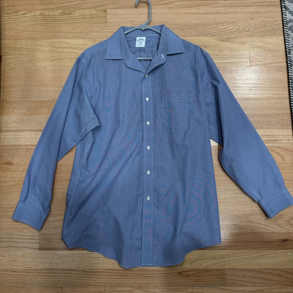 Brooks Brothers Regent Fit Blue Dress Shirt (16- 2/3)